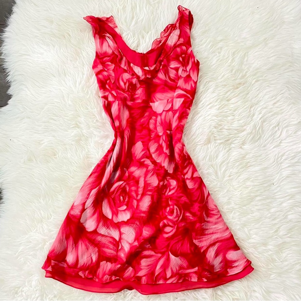 Floral silk dress